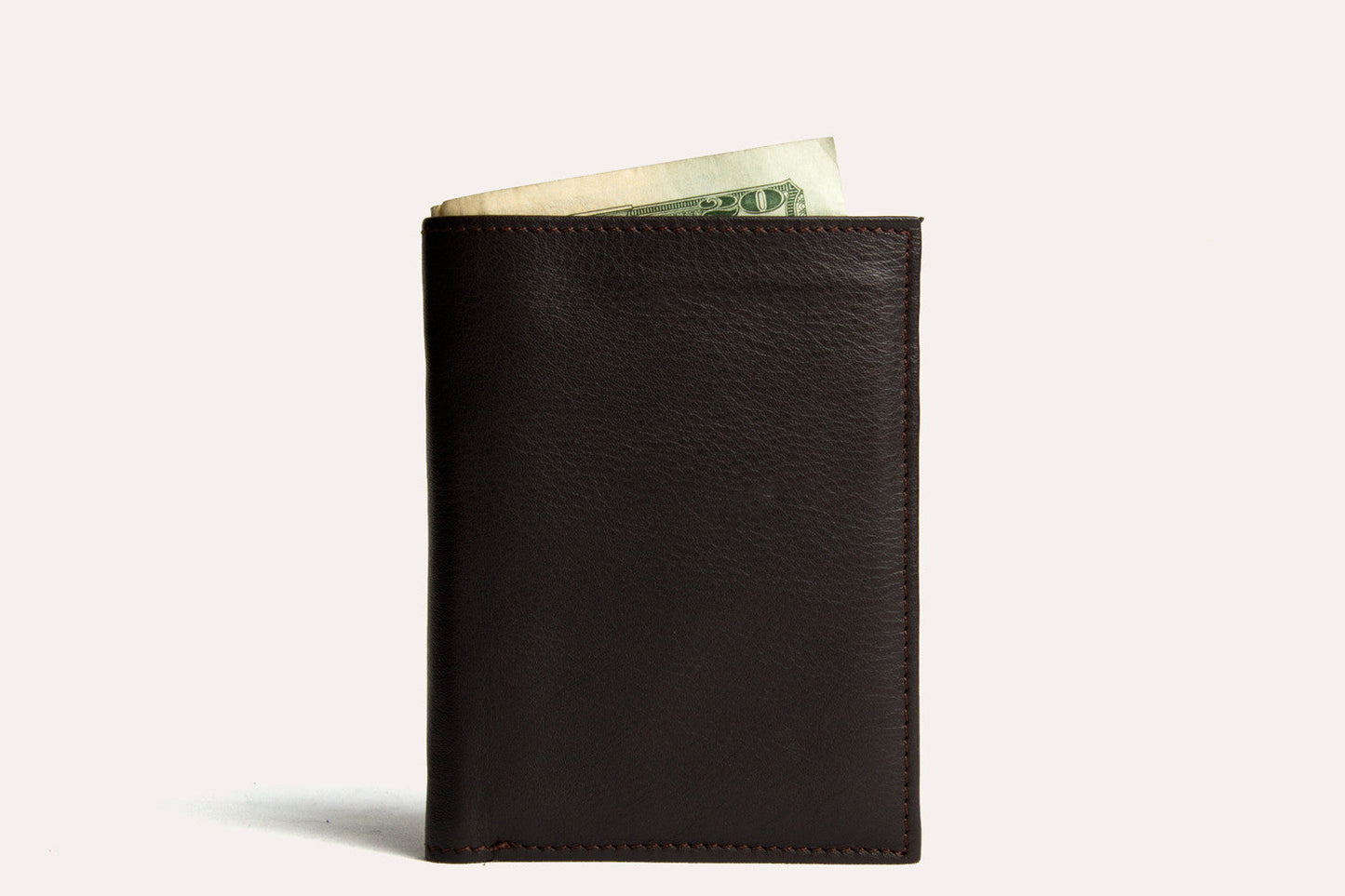 Cowhide Leather Slimfold Passcase Wallet