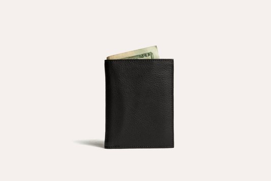 Cowhide Leather Slimfold Passcase Wallet