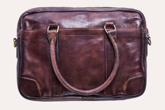 Genuine Leather Sleek Briefcase
